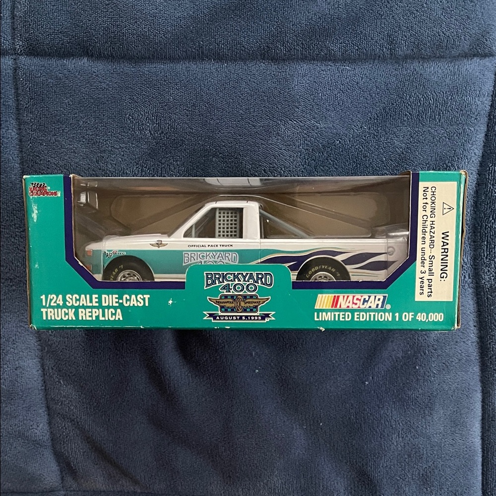 Brickyard 400 Die-Cast Truck Replica - Blue and White